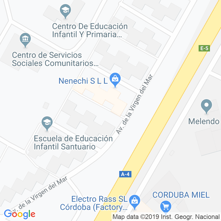 Código Postal calle Escritor Vargas Machuca en Córdoba