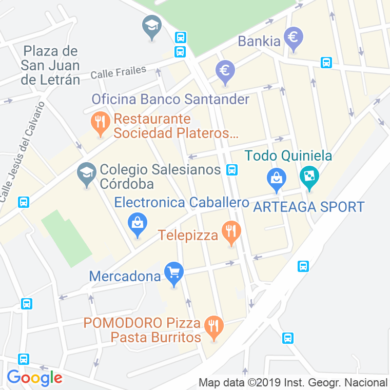 Código Postal calle Murcia en Córdoba