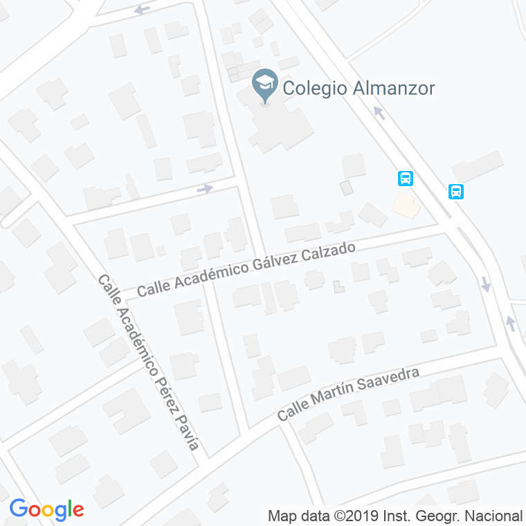 Código Postal calle Academico Galvez Calzado en Córdoba
