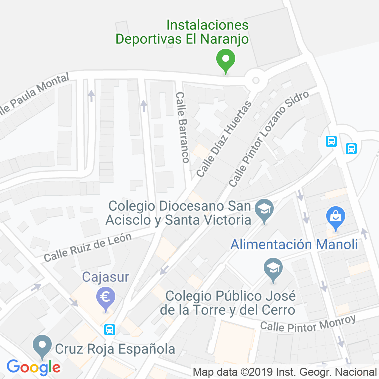 Código Postal calle Diaz Huertas en Córdoba