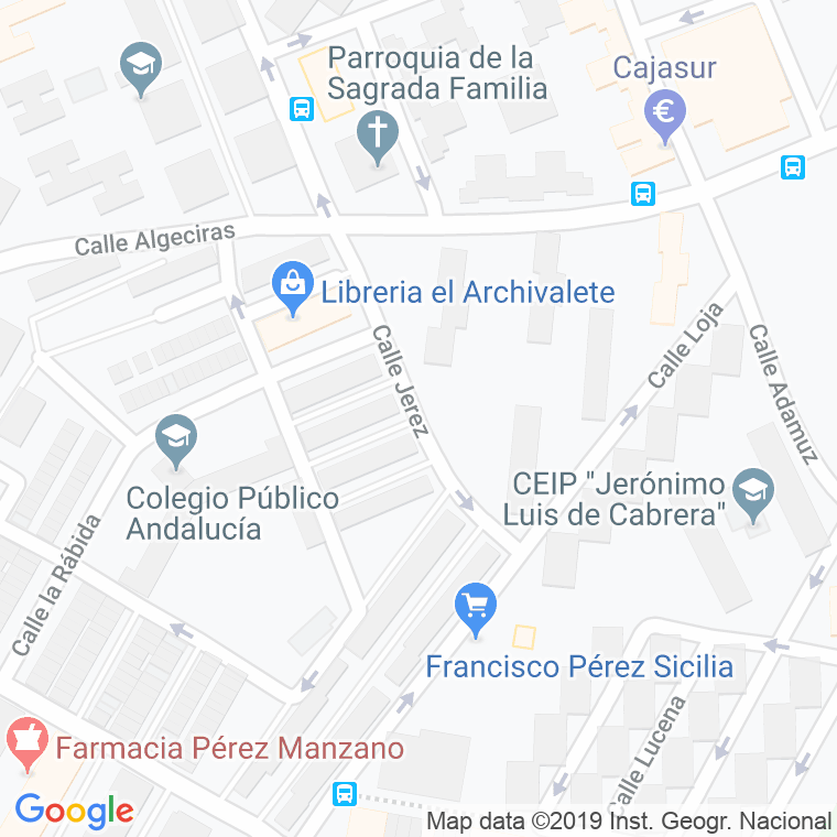 Código Postal calle Añora en Córdoba