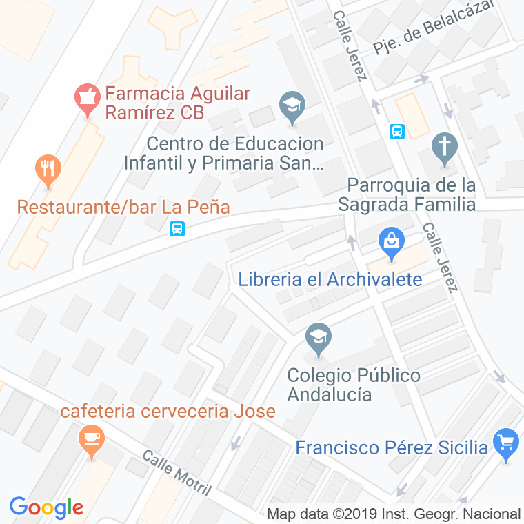 Código Postal calle Huerta La Viñuela (Letras) en Córdoba
