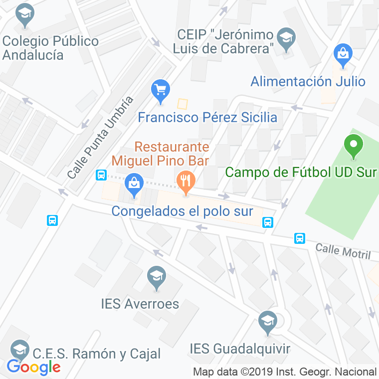 Código Postal calle Pozoblanco en Córdoba