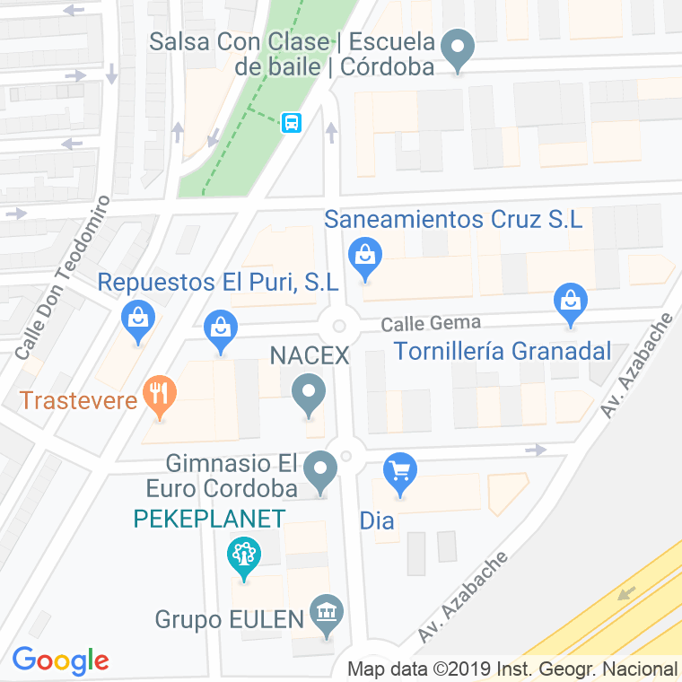Código Postal calle Diamante en Córdoba