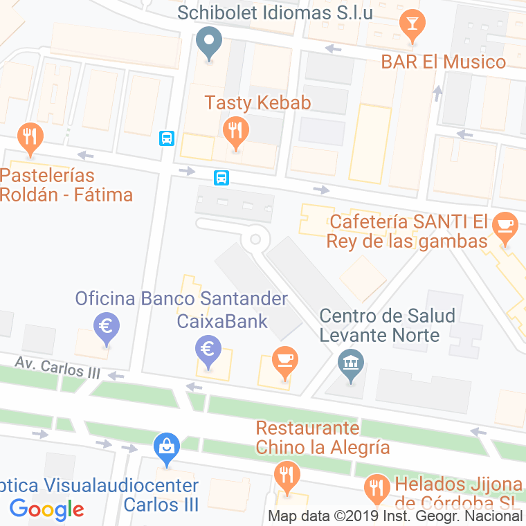Código Postal calle Escritor Garcia De Cereceda en Córdoba