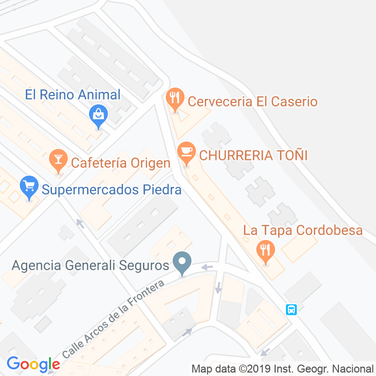 Código Postal calle Ingeniero Juan A. Vigueras Gonzalez en Córdoba