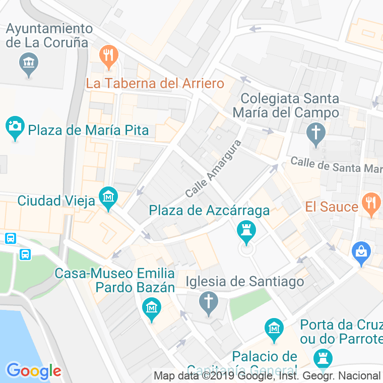 Código Postal calle Amargura en A Coruña