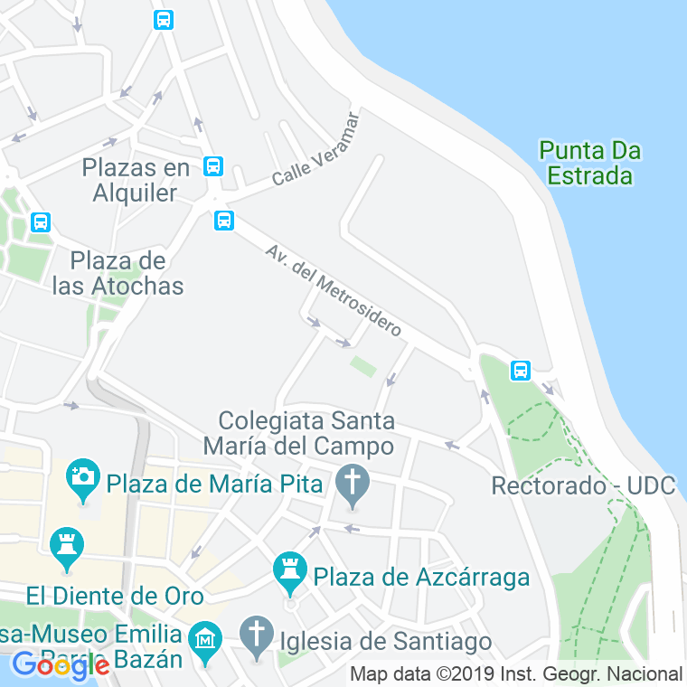 Código Postal calle Campo Estrada en A Coruña