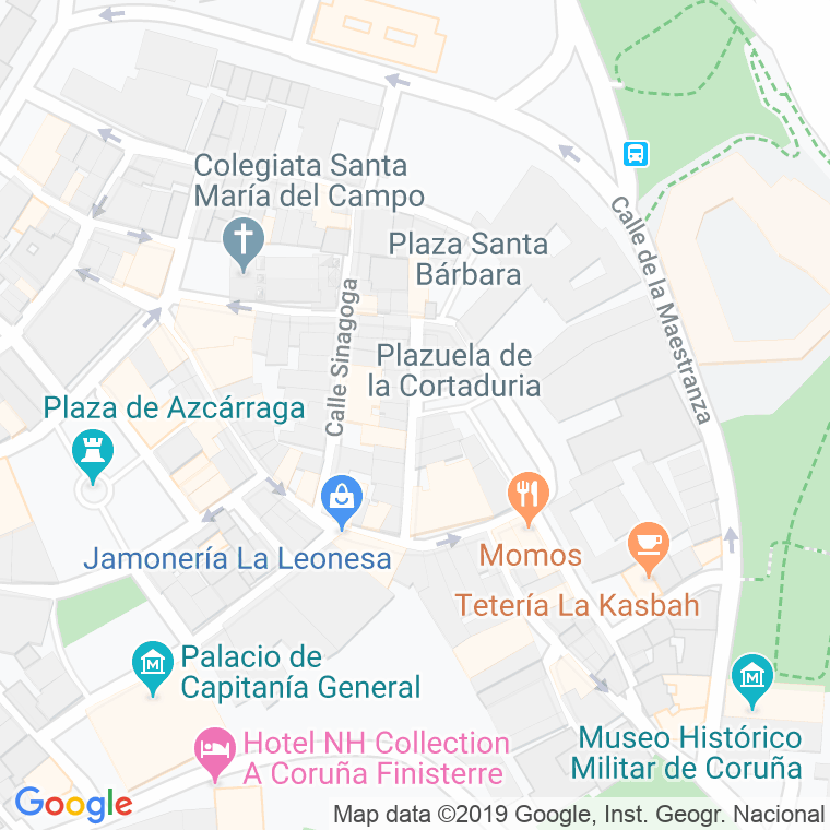 Código Postal calle Cortaduria en A Coruña