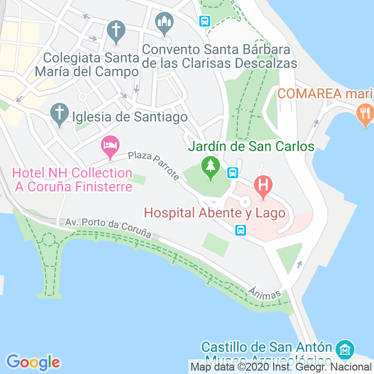Código Postal calle Parrote en A Coruña