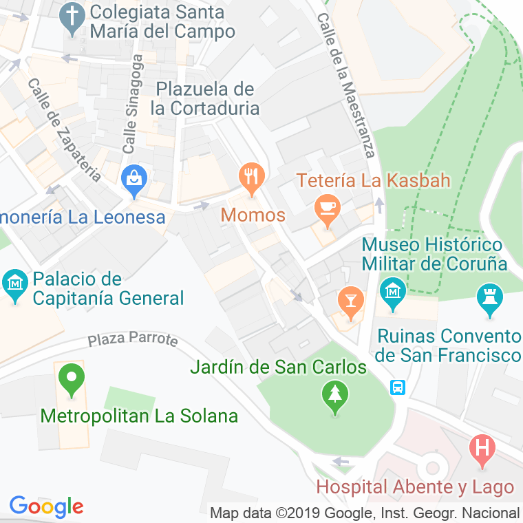 Código Postal calle Tinajas en A Coruña
