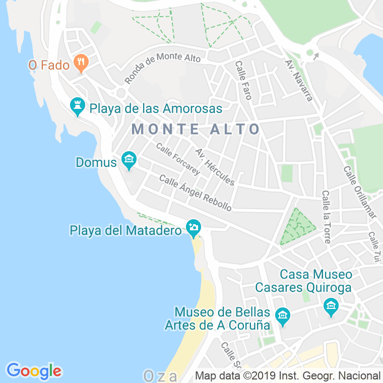 Código Postal calle Angel Rebollo en A Coruña