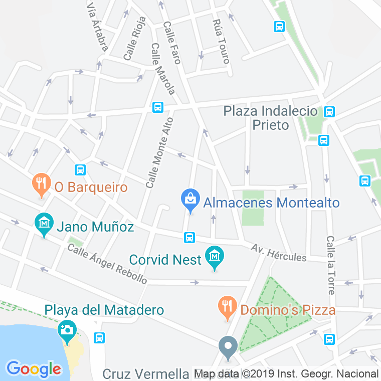 Código Postal calle Arenal en A Coruña