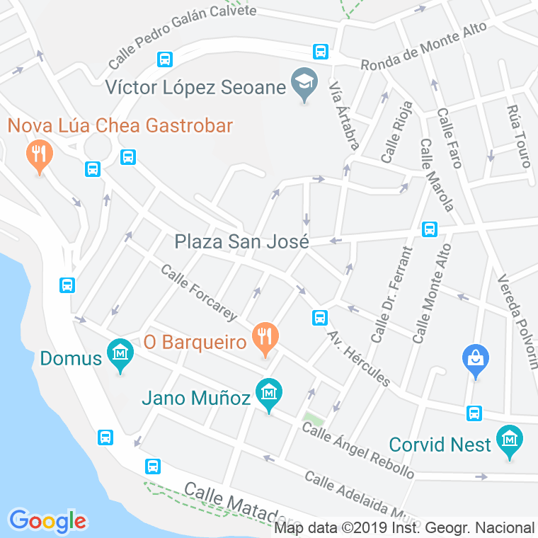 Código Postal calle Ciudad De Sada en A Coruña