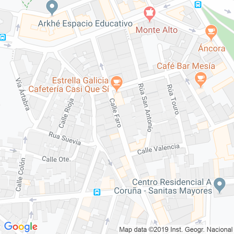 Código Postal calle Faro en A Coruña