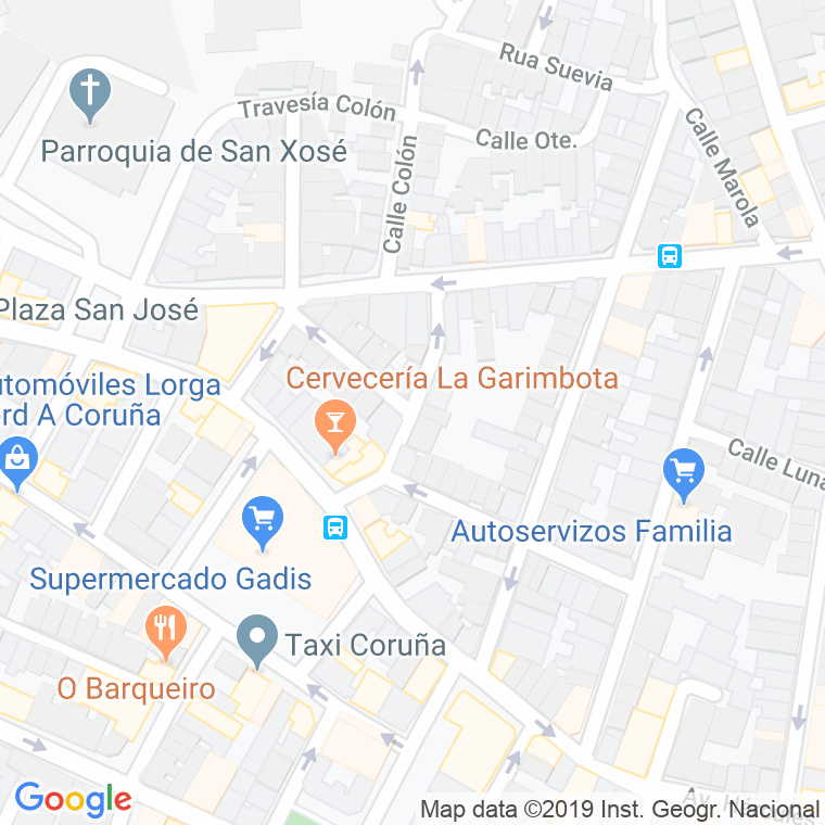 Código Postal calle Pinares en A Coruña
