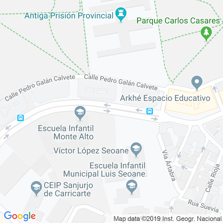 Código Postal calle Pintor Baixeiras en A Coruña