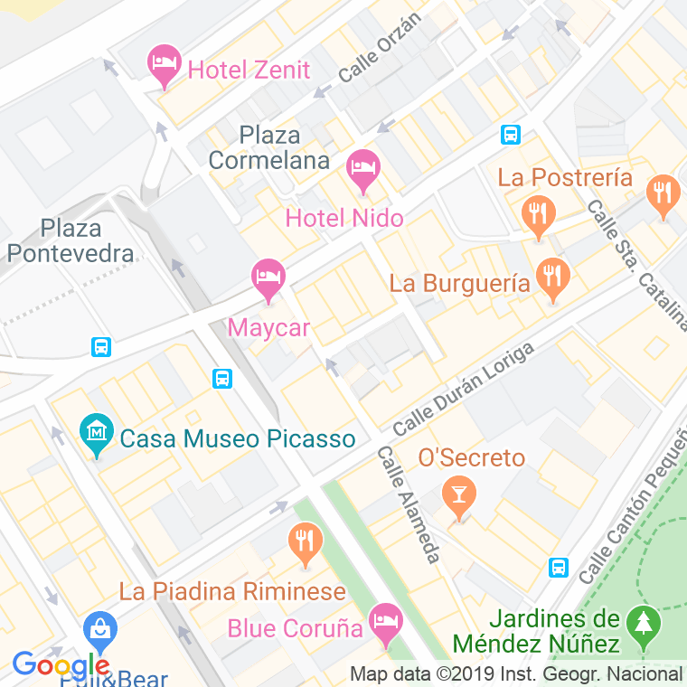 Código Postal calle Huertas, travesia en A Coruña