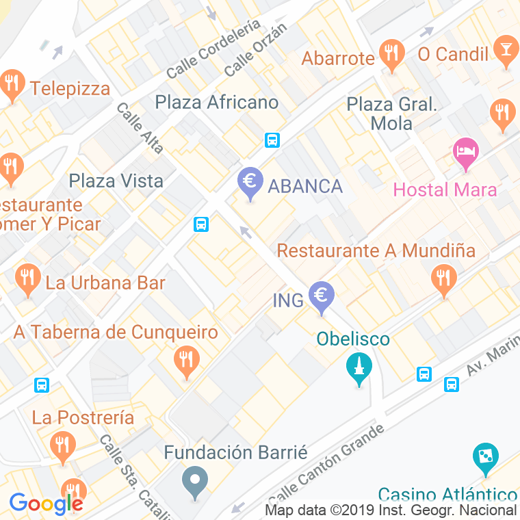 Código Postal calle Tahona en A Coruña