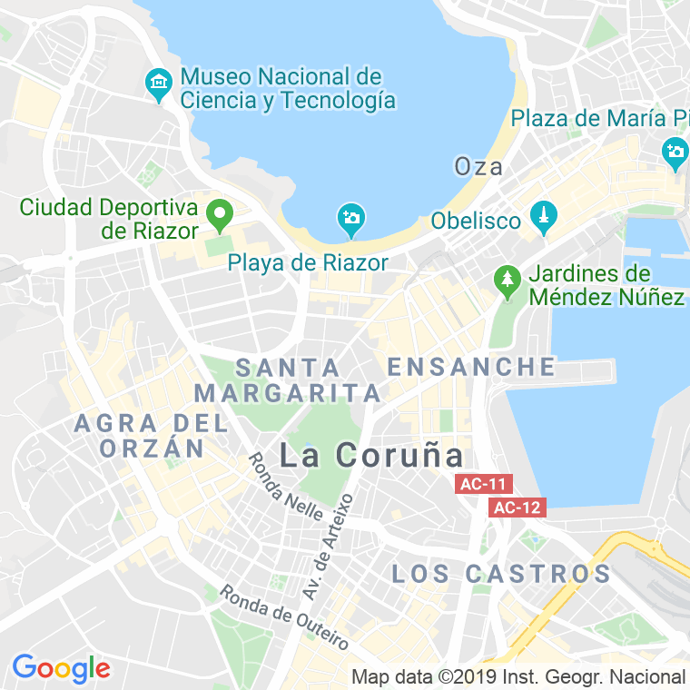 Código Postal calle Antonio Lens en A Coruña
