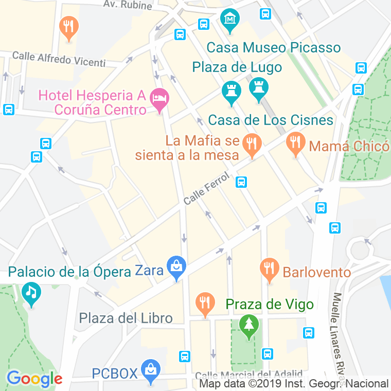 Código Postal calle Arzobispo Lago en A Coruña