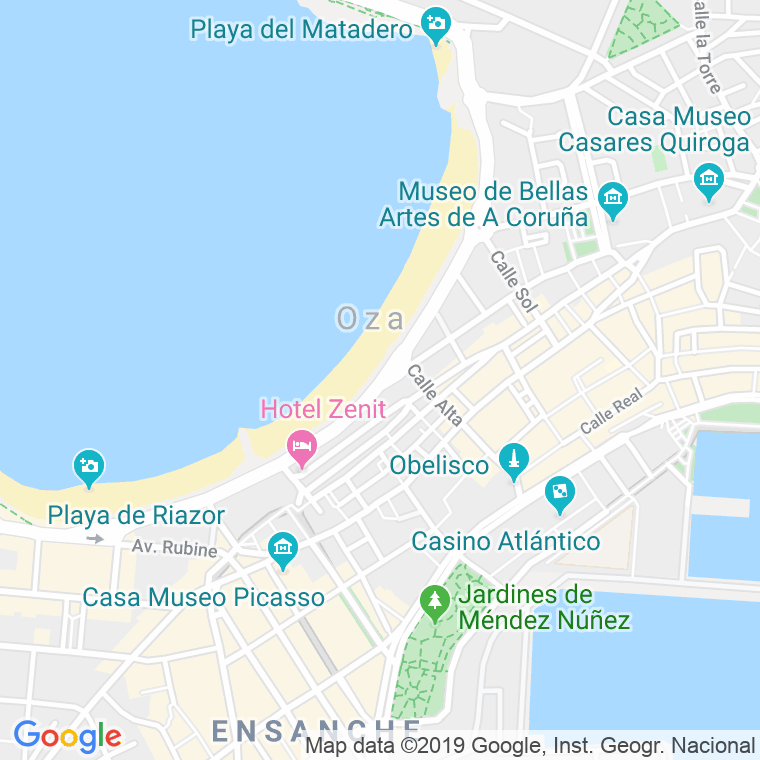 Código Postal calle Pedro Barrie De La Maza, avenida (Impares Del 27 Al Final)  (Pares Del 28 Al Final) en A Coruña
