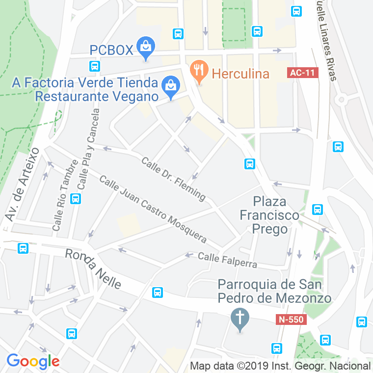 Código Postal calle Doctor Fleming en A Coruña