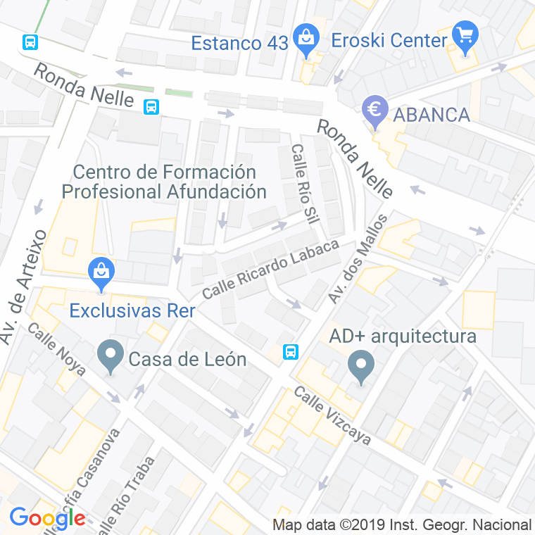 Código Postal calle Labaca, glorieta en A Coruña