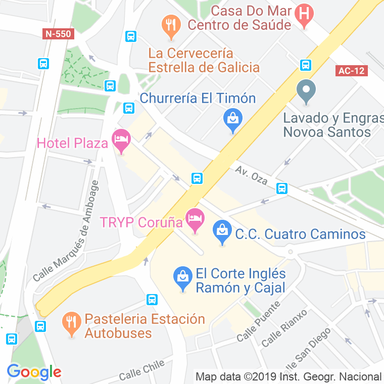 Código Postal calle Alcalde Marchesi en A Coruña