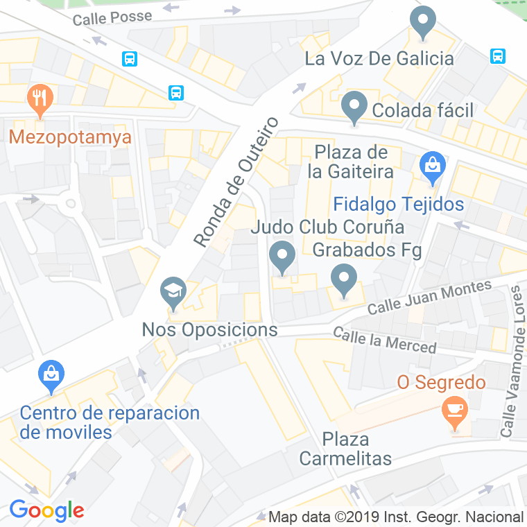 Código Postal calle Pintor Seijo Rubio en A Coruña