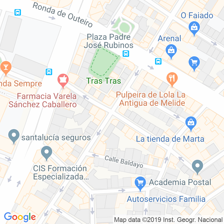 Código Postal calle Diego Delicado en A Coruña