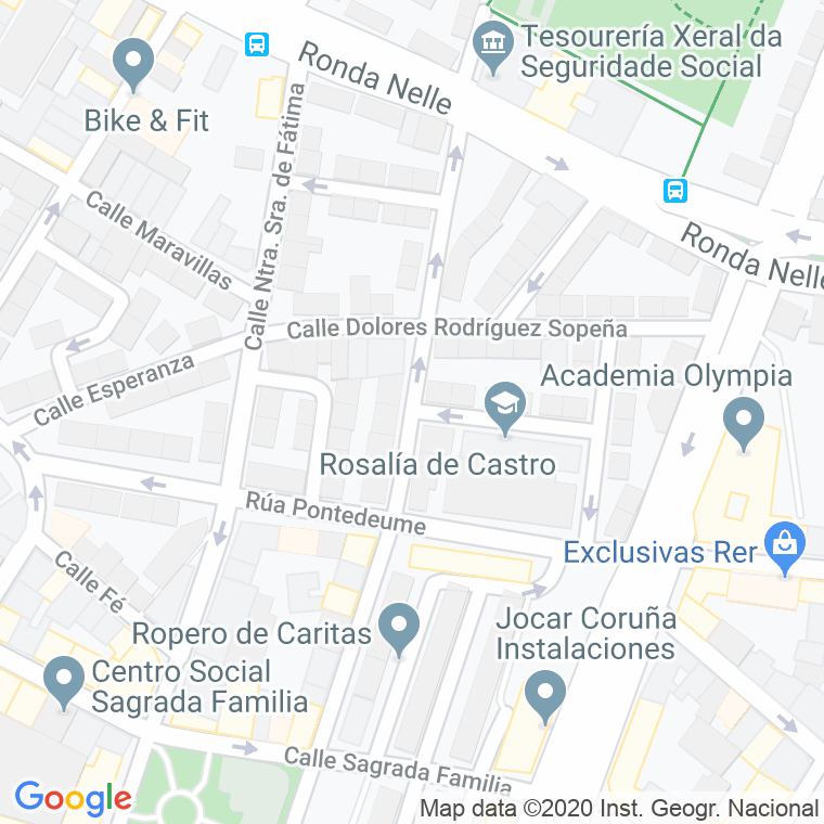 Código Postal calle Rio Avia en A Coruña