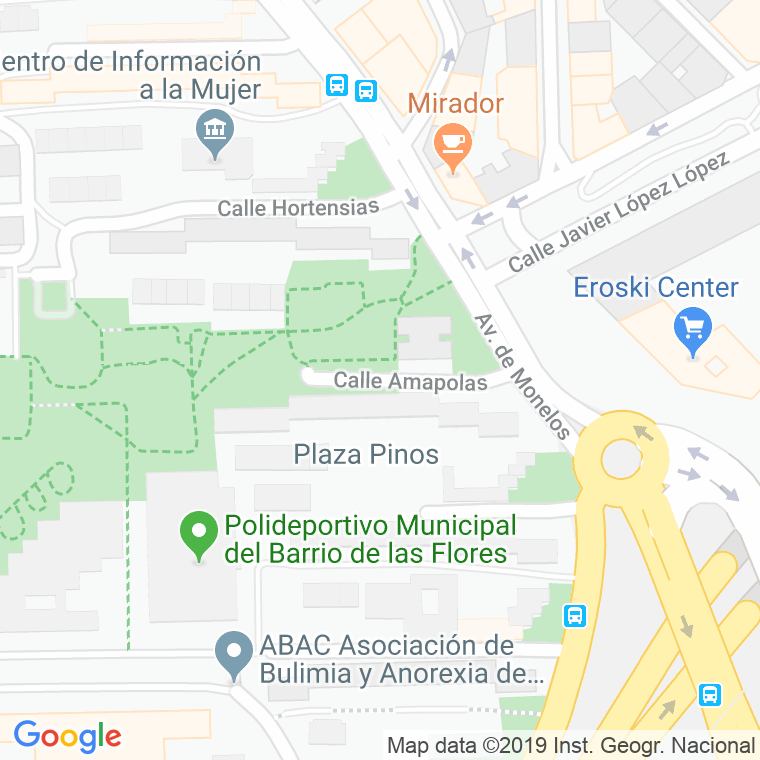 Código Postal calle Amapolas en A Coruña