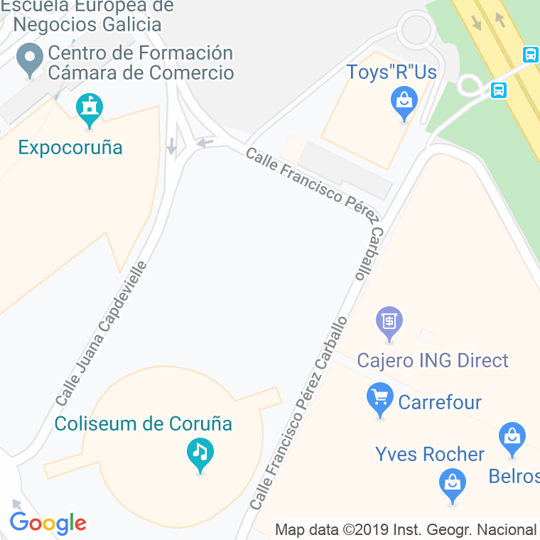 Código Postal calle Cabana, A, lugar en A Coruña
