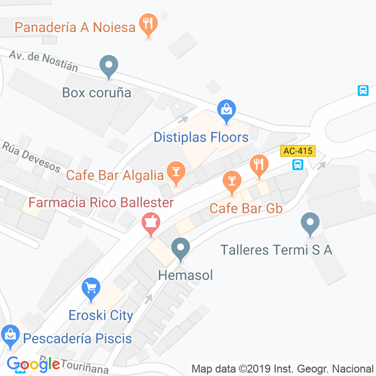 Código Postal calle Hermanos Pardo en A Coruña