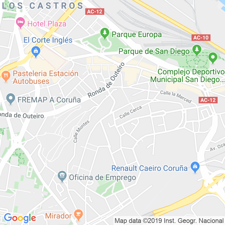 Código Postal calle Antonio Rios en A Coruña