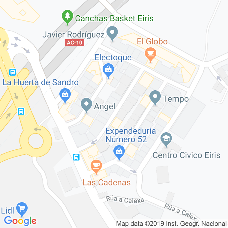 Código Postal calle Canteira De Eiris en A Coruña