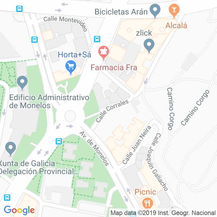 Código Postal calle Corrales en A Coruña