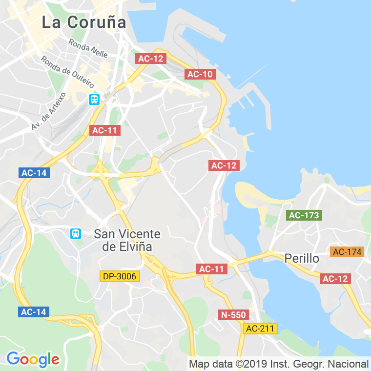 Código Postal calle Oleoducto en A Coruña