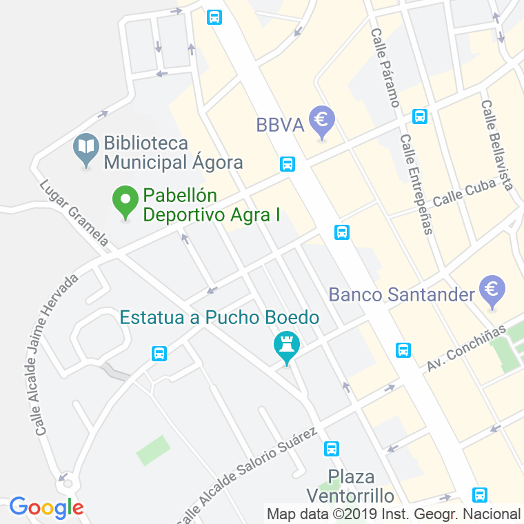 Código Postal calle Bergondo, De, monasterio en A Coruña