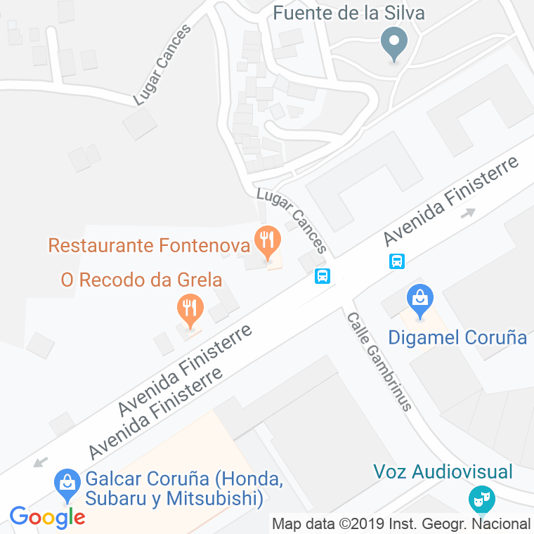 Código Postal calle Fontenova, lugar en A Coruña