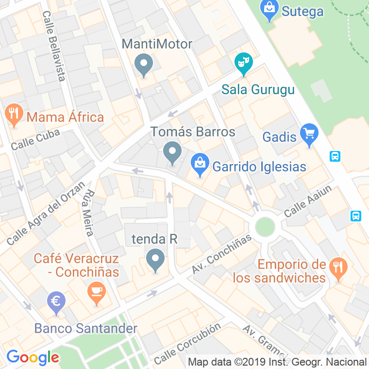 Código Postal calle Ramon Maria Aller en A Coruña