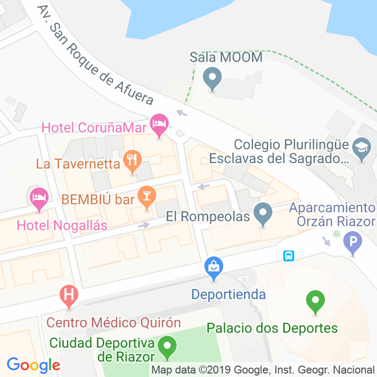 Código Postal calle Almirante Eulate en A Coruña