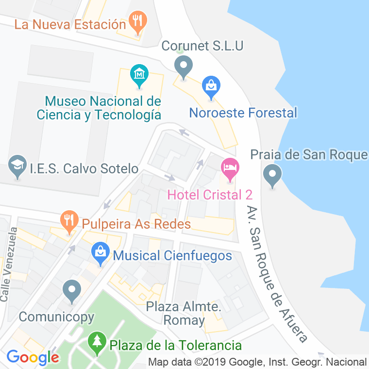Código Postal calle Hogar Calvo Sotelo, travesia en A Coruña
