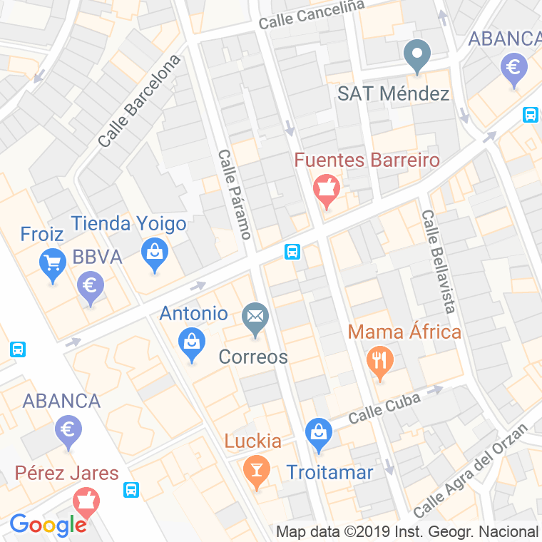 Código Postal calle Peru en A Coruña