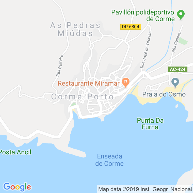 Código Postal de Corme en Coruña