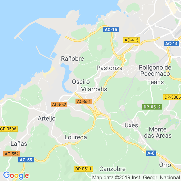 Código Postal de Lamama en Coruña