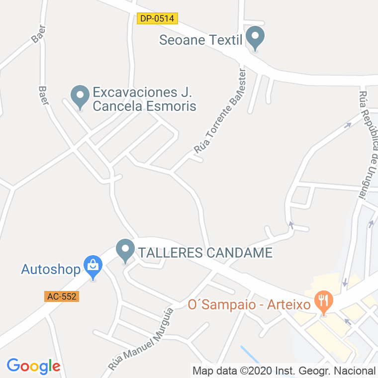 Código Postal de Candame en Coruña