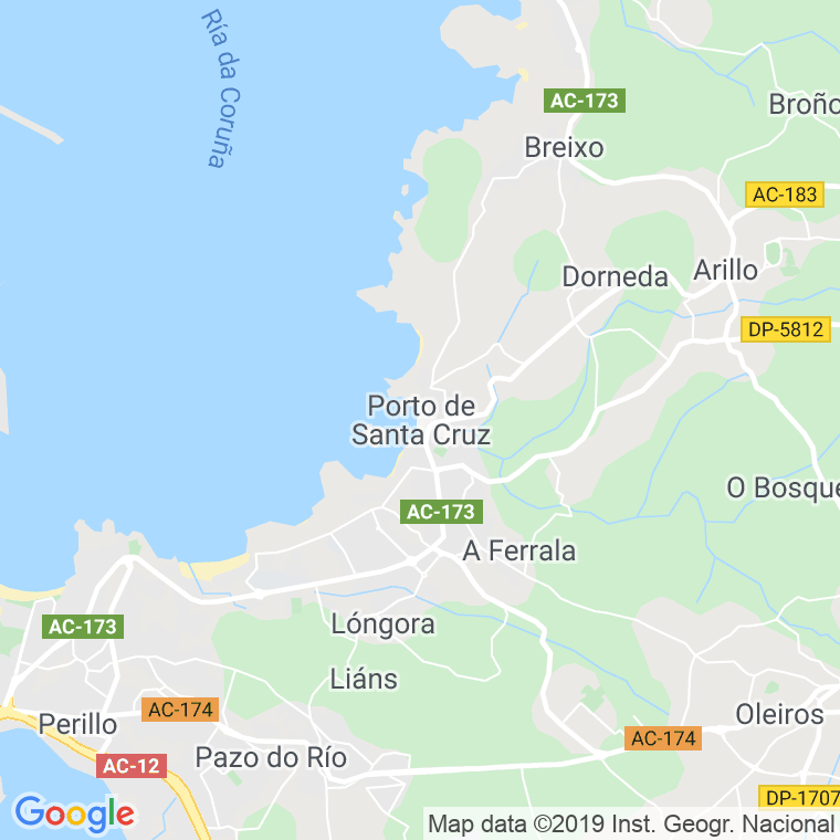 Código Postal de Vista Alegre (Porto De Santa Cruz) en Coruña