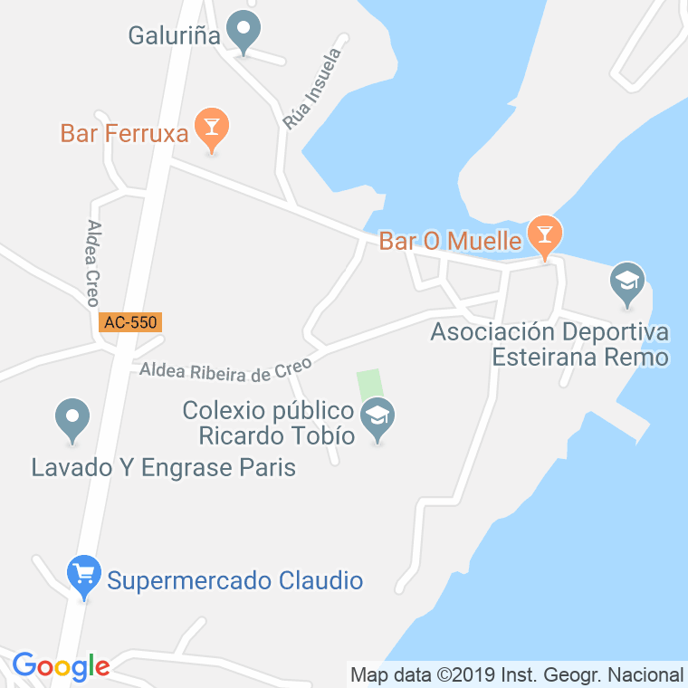 Código Postal de Ribeira De Creo en Coruña